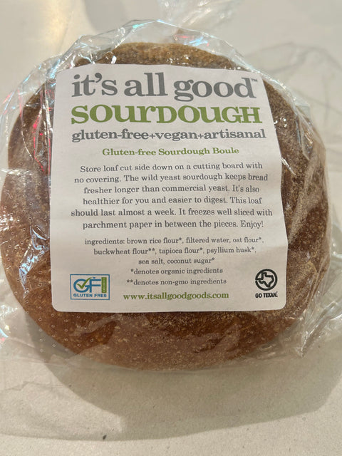 It's All Good Gluten Free Sourdough Boule