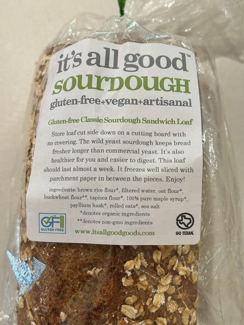 It's All Good Gluten Free Sourdough Sandwich Loaf