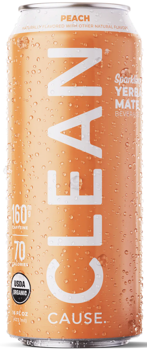 Clean Cause Peach Yerba Mate