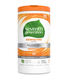 Seventh Generation - Disinfectant Wipes Lemongrass Citrus