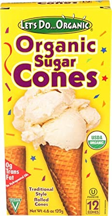 Let's Do Organic Ice Cream Cones - Sugar