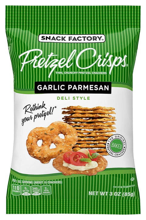 Snack Factory Pretzel Crisp Garlic