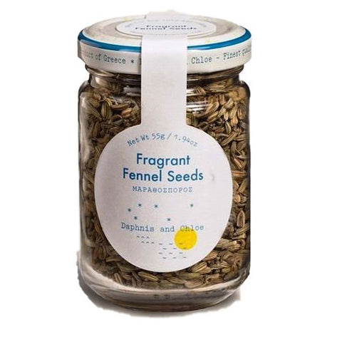 Daphni's and Chloe Fragrant Fennel Seeds Glass Jar