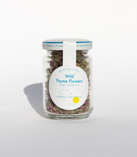 Daphni's and Chloe - Wild Thyme Flower Glass Jar