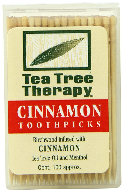 Tea Tree Therapy Tea Tree Toothpicks Cinnamon