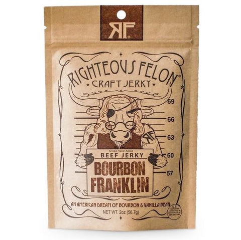 Righteous Felon Jerky Cartel Bourbon Franklin