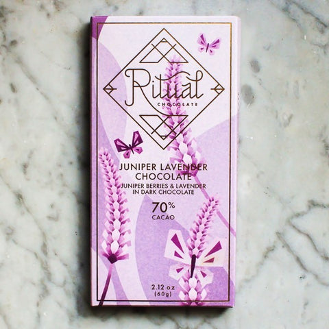 Ritual Chocolate Juniper Lavender Chocolate Bar