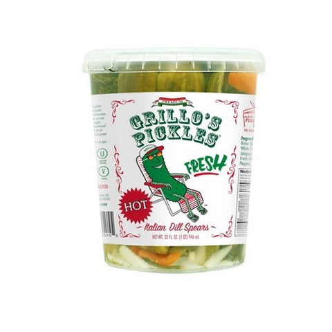 Grillo's Pickles Italian Dill Spears - Hot