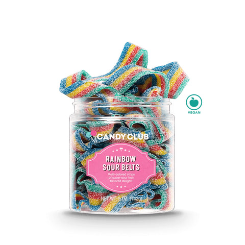 Candy Club Rainbow Sour Belts