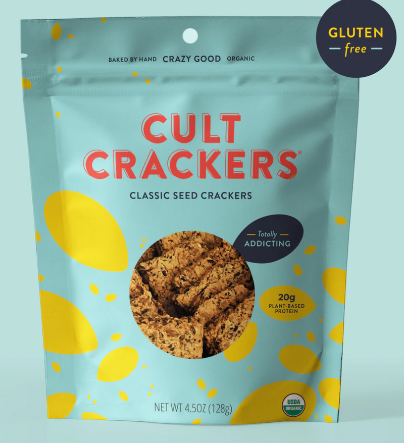 Cult Crackers Gluten Free Classic Seed Crackers