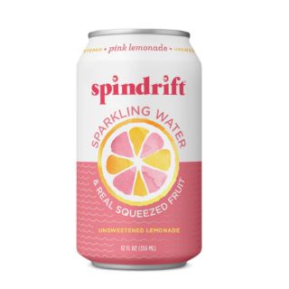 Spindrift Pink Lemonade Unsweetened Can