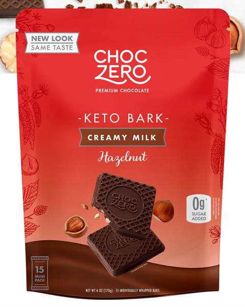 Choc Zero- Milk Chocolate & Hazelnut Bark
