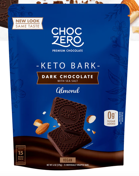 Choc Zero - Dark Chocolate & Almond Keto Bark