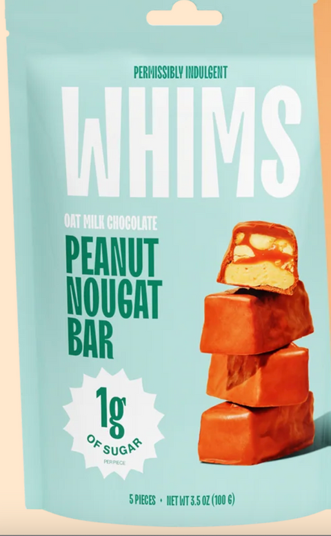 Whims-Peanut Nougat Bar 5 pk