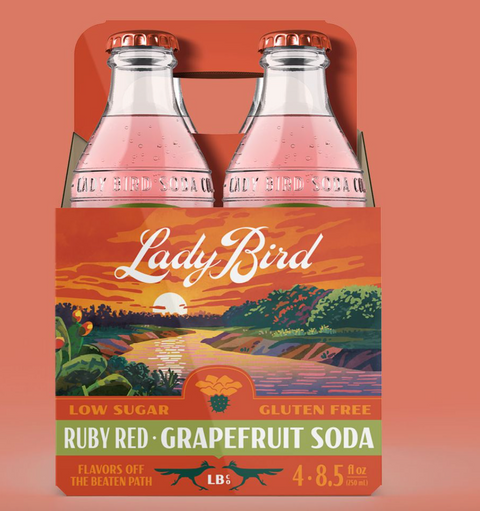 Lady Bird - Ruby Red Grapefruit Soda