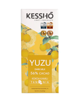 Kessho Chocolate - Yuzu Dark Milk 56% Bar