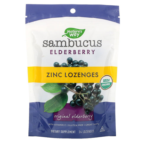 Nature's Way Sambucus Elderberry Zinc Lozenges