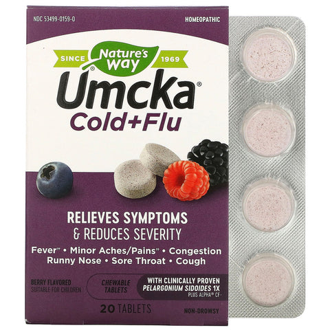 Nature's Way Umcka Cold & Flu Chewable Berry