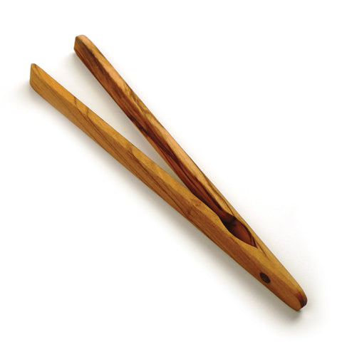 RSVP Olive Wood Toast Tongs