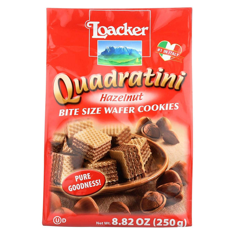 Loacker Quadratini Wafer Cookies Hazelnut