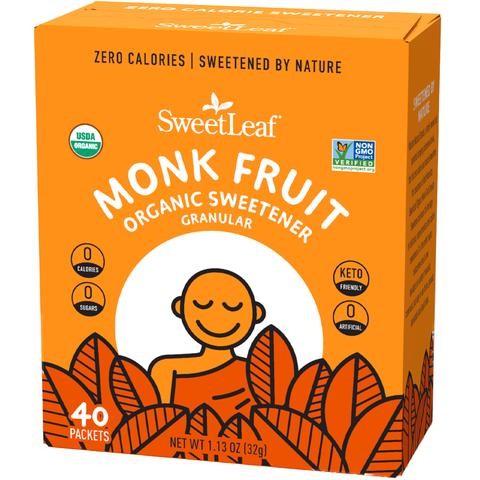 Sweet Leaf Monk Fruit Sweetener Packets