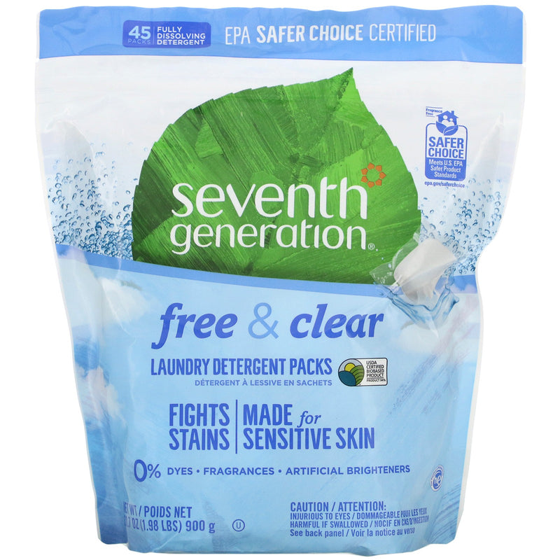 Seventh Generation Free And Clear Detergent - Pods