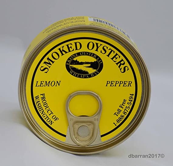 Ekone Oyster Co. Smoked Oysters Lemon Pepper