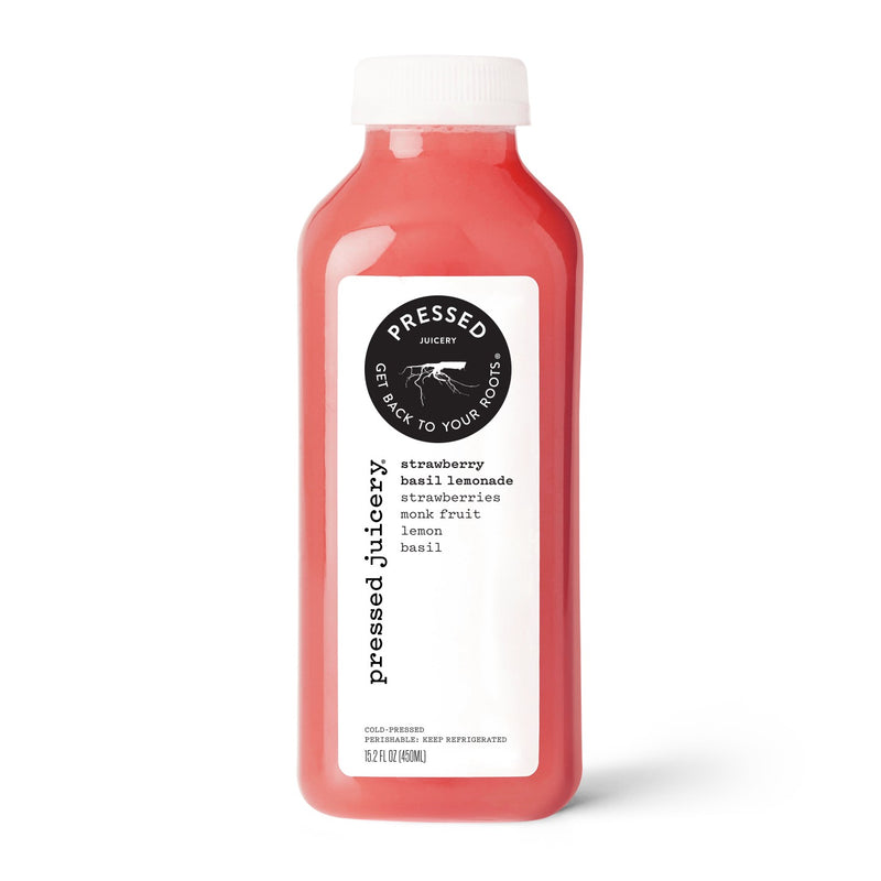 Pressed Juicery Strawberry Basil Lemonade