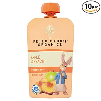 Peter Rabbit Organics Baby Pouch Peach & Apple