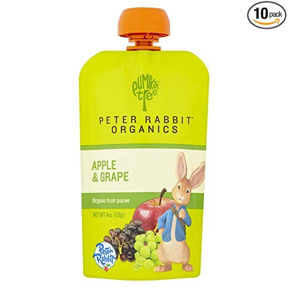 Peter Rabbit Organics Baby Pouch  Apple & Grape