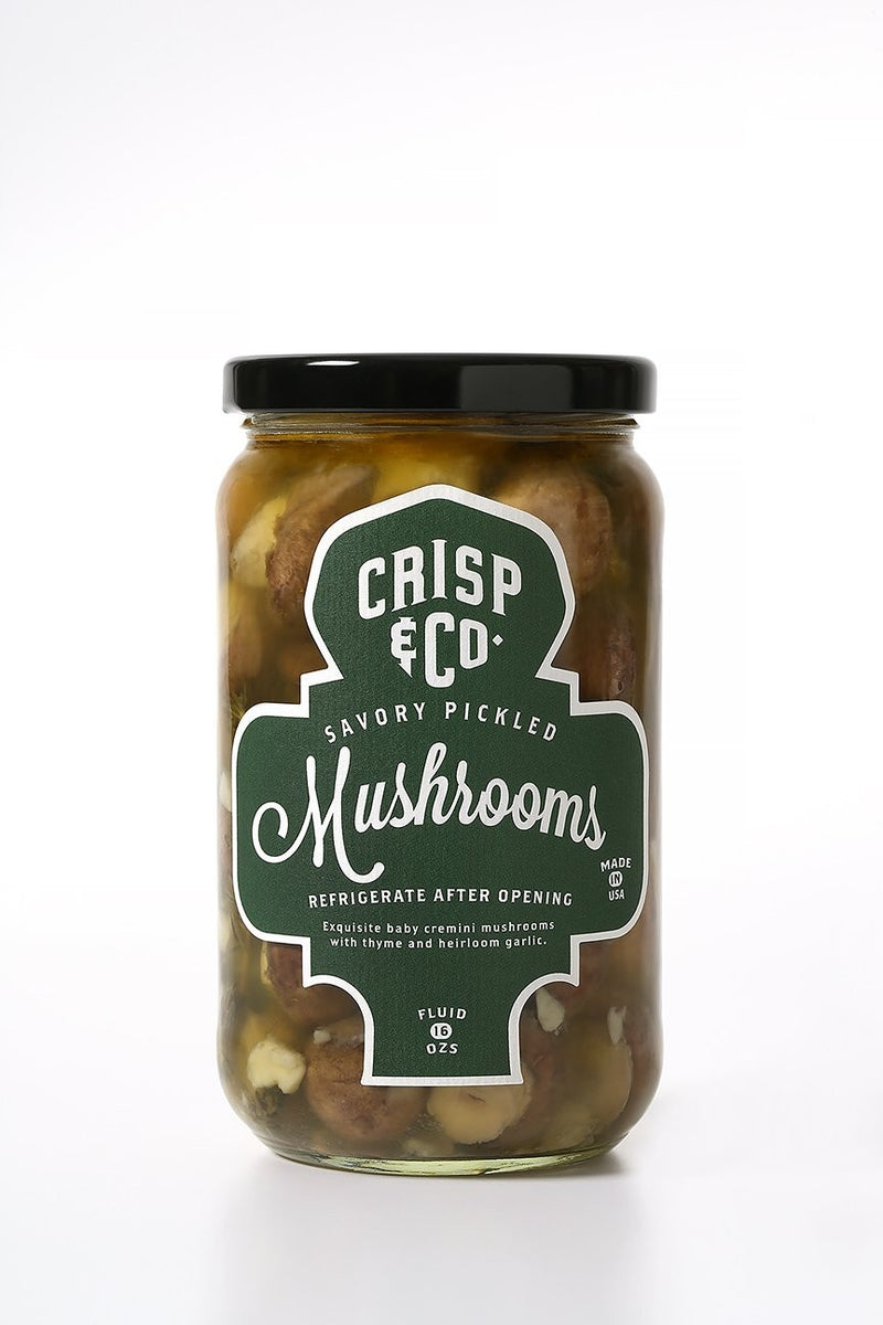 Crisp & Co Savory Pickled Mushrooms
