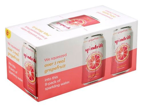 Spindrift Sparkling Water Grapefruit 8pk