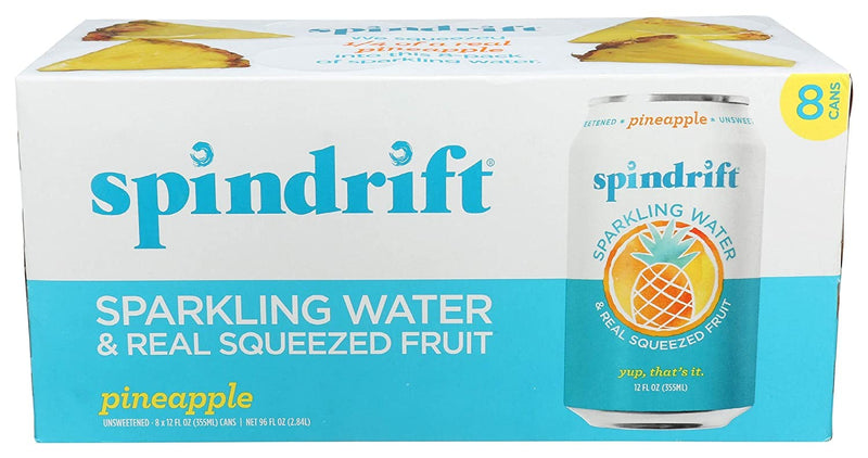 Spindrift Sparkling Water Pineapple 8pk
