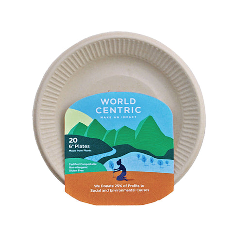 World Centric Paper Plates 6"