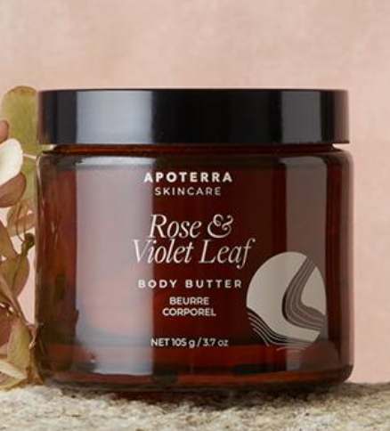 Apoterra Body Butter Rose and Violet Leaf