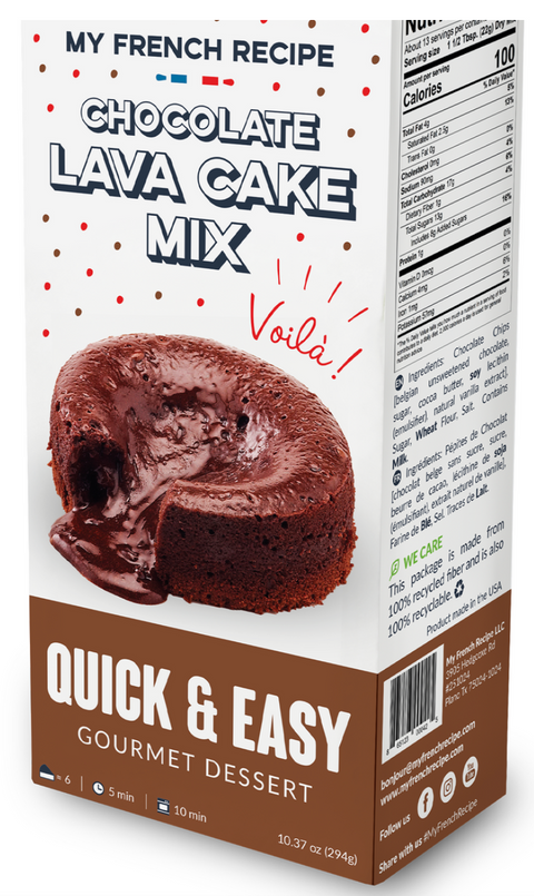 My French Recipe Chocolate Lava Cake