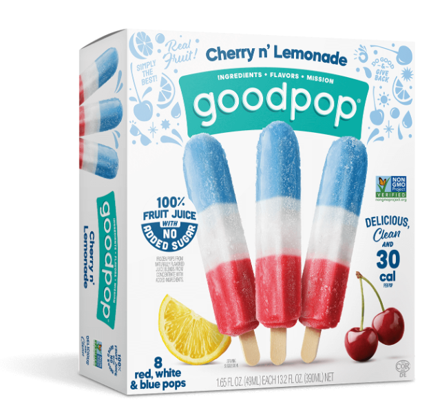 Goodpop Red White Blue Popsicle