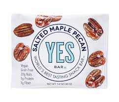 Yes Bar Salted Maple Pecan Bar