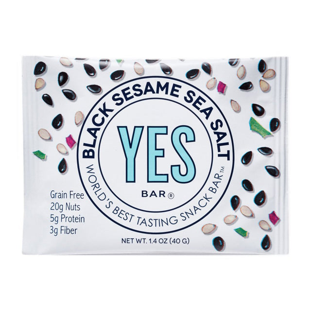 Yes Bar Black Sesame Sea Salt – Tiny Grocer