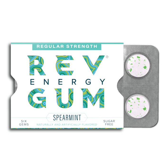 Rev Gum Spearmint Gum w/ Caffeine
